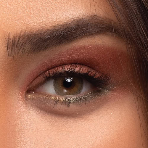 لنز سبز عسلی دور دار Ice Sole Brown T3 - Image 3