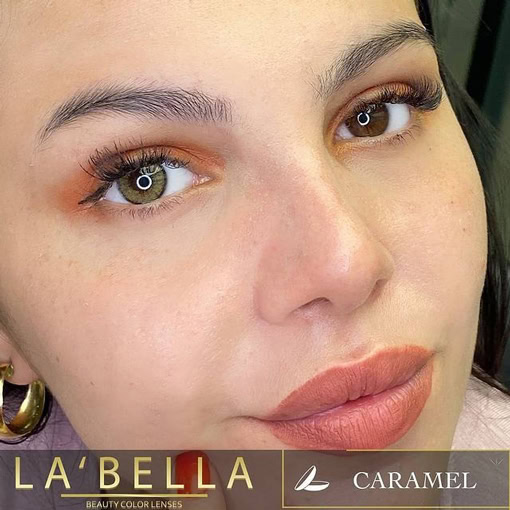 لنز عسلی دور دار Caramel - Image 3