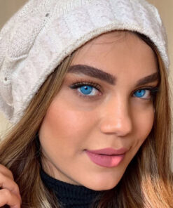 خرید لنز آبی دور دار Handmade Blue