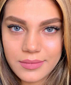 خرید لنز آبی دور دار Platino