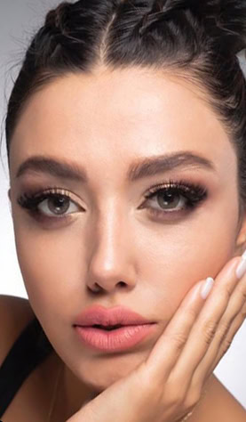 لنز سبز عسلی دور دار Ice Sole Brown T2