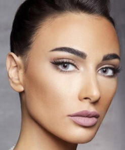 خرید لنز طوسی آبی بدون دور Vegas Gray