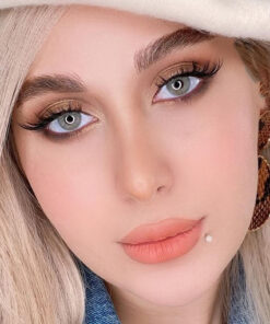 خرید لنز طوسی سبز بدون دور Vegas Pearl