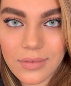 خرید لنز طوسی سبز دور دار Gris