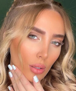 خرید لنز طوسی سبز دور دار Noha Grey