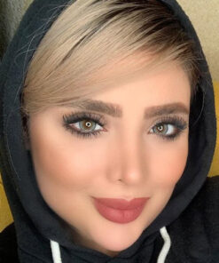 خرید لنز طوسی عسلی دور دار Nevada