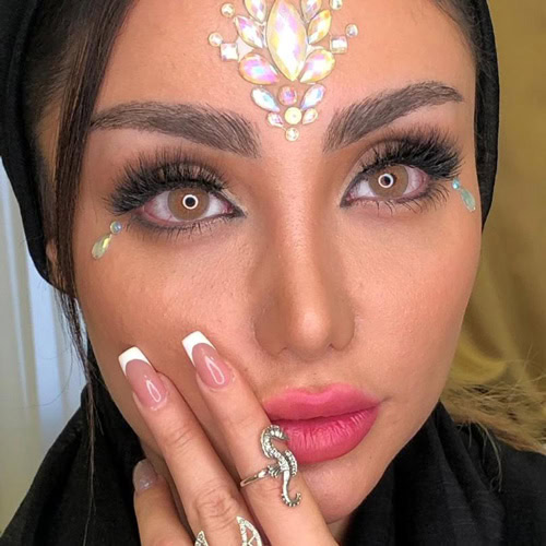 خرید لنز عسلی بدون دور Magic Caramel