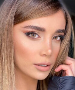 خرید لنز عسلی بدون دور Oliva