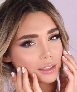 خرید لنز عسلی دور دار Caramel