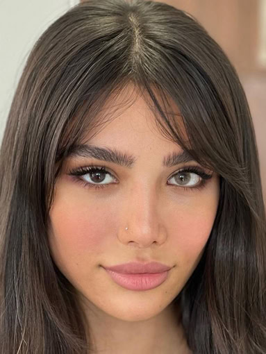 لنز سبز عسلی بدون دور Hazelnut - Image 3