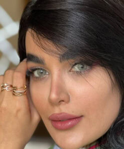 خرید لنز سبز عسلی بدون دور Camelia