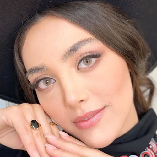 خرید لنز سبز عسلی بدون دور Hazelnut