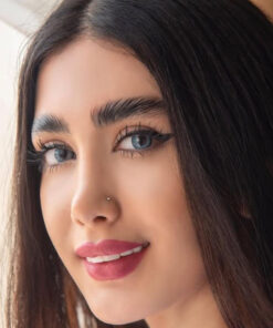 خرید لنز آبی دور دار Ice Blue