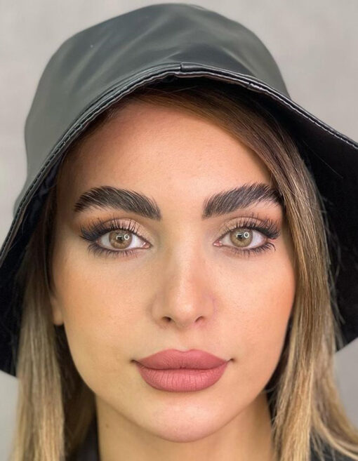 خرید لنز عسلی بدون دور Brown