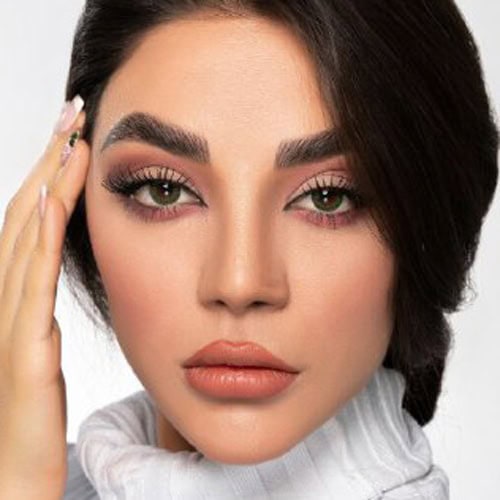 خرید لنز فستیوال مورنینگ رنگ گرین تن2