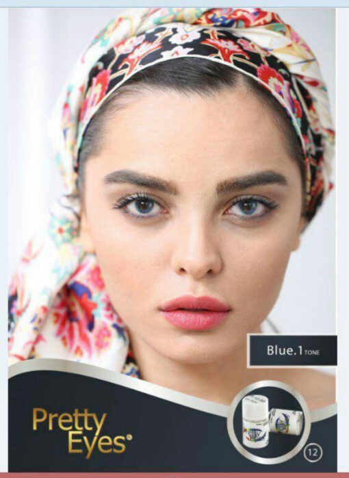 لنز آبی بدون دور Blue tone 1