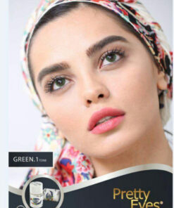 لنز سبز بدون دور Green tone 1