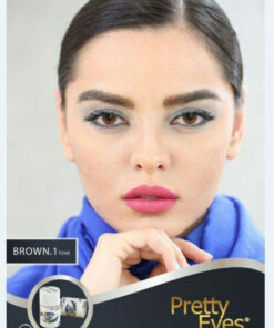 لنز عسلی بدون دور Brown tone 1