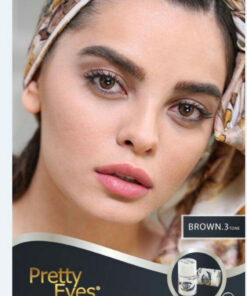 لنز عسلی دور دار Brown tone 3