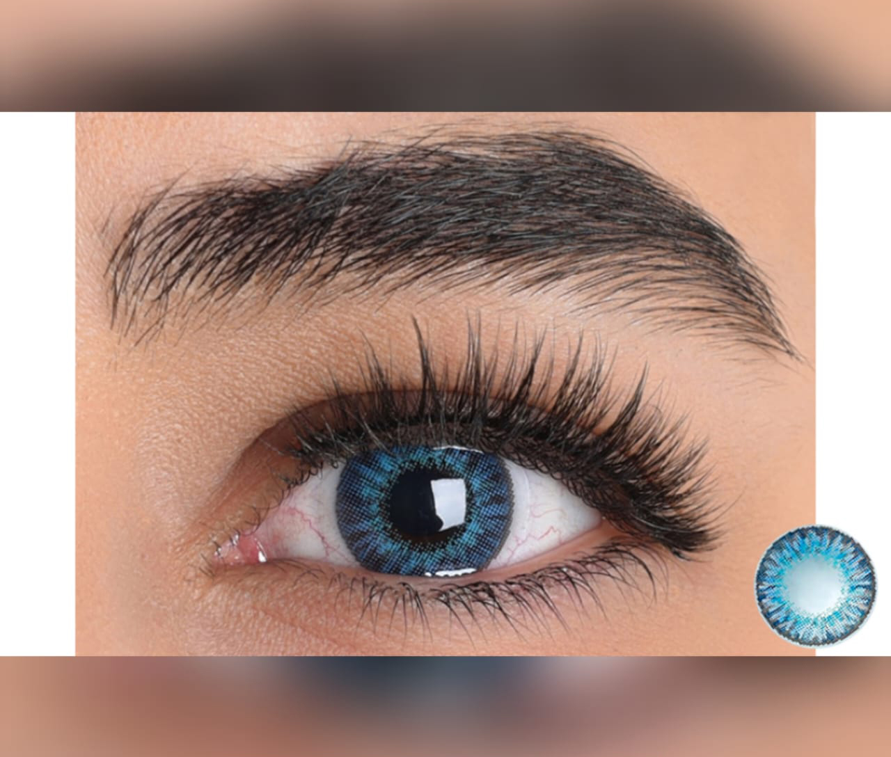 لنز آبی دور دار Brilliant Blue - Image 2