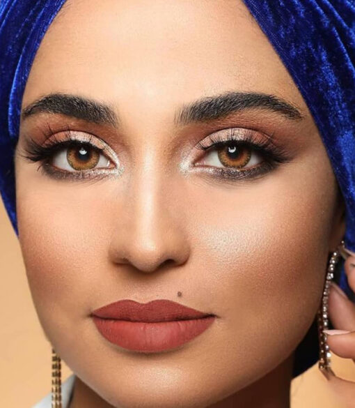 لنز عسلی دور دار Honey
