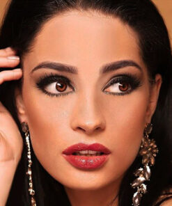 لنز عسلی دور دار Brown