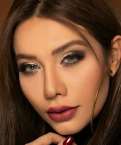 خرید لنز طوسی آبی بدون دور Grafite