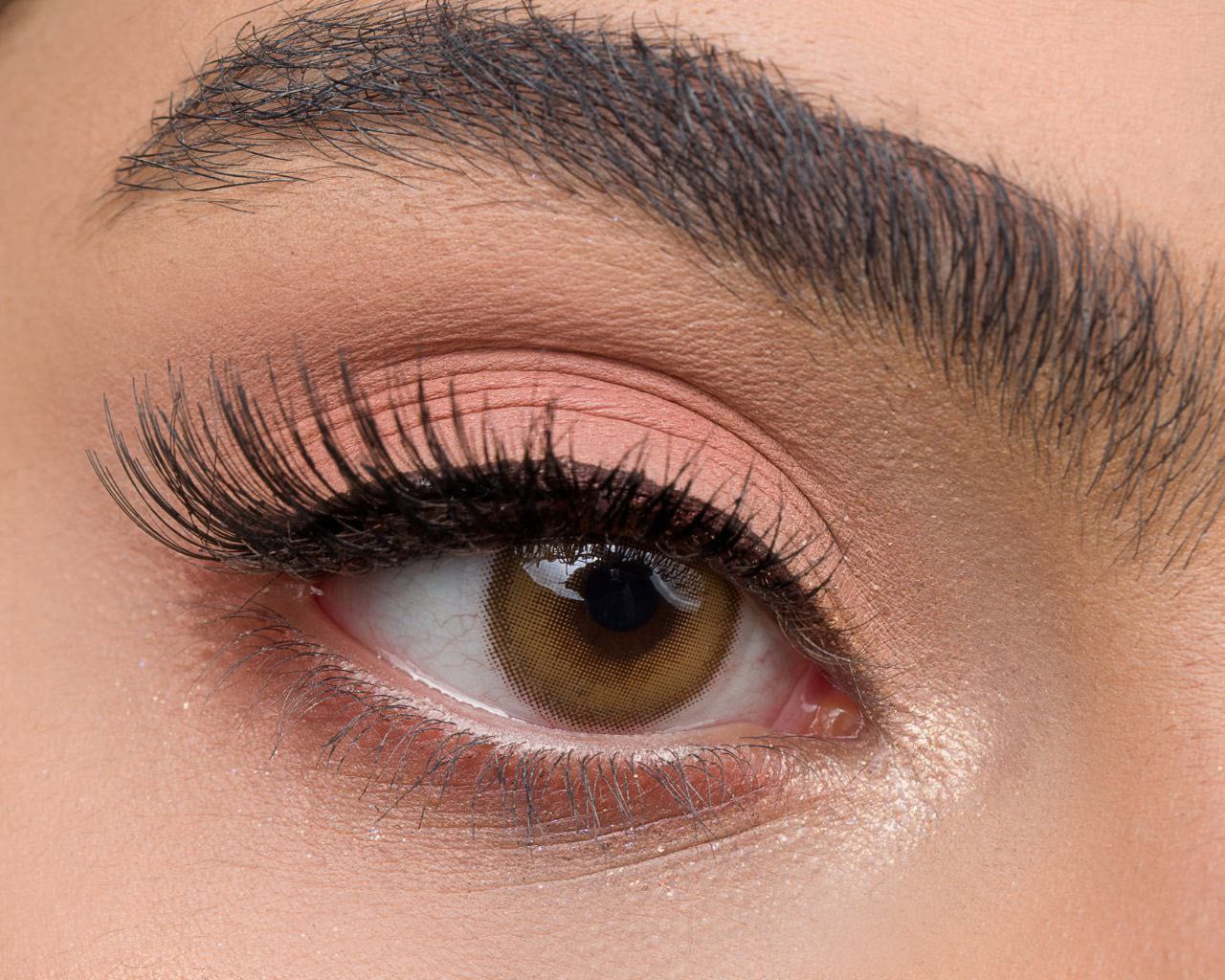 لنز عسلی دور دار Sandy Brown - Image 4