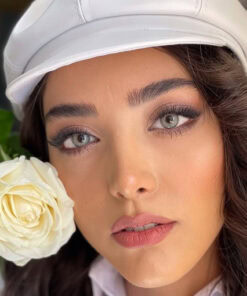 خرید لنز طوسی سبز دور دار Pearl Gray