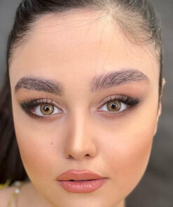 خرید لنز عسلی دور دار Aurora Brown