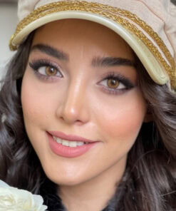 خرید لنز عسلی دور دار Sandy Brown