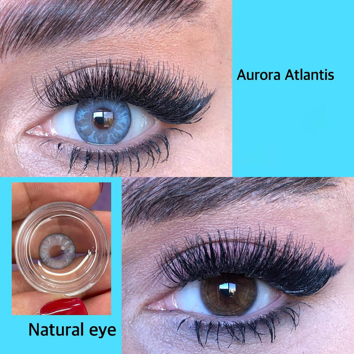 لنز آبی دور دار Aurora Atlantis - Image 2
