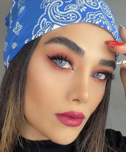 خرید لنز آبی دور دار Aurora Atlantis