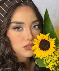 خرید لنز طوسی عسلی دور دار Bonita