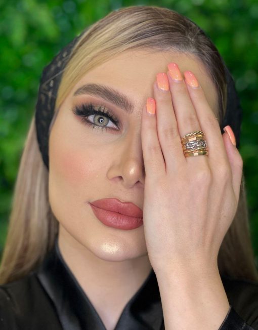 خرید لنز سبز عسلی Anisa