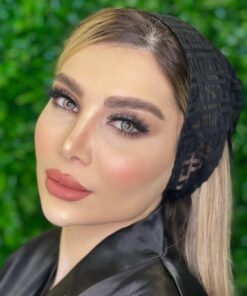 خرید لنز سبز عسلی دور دار Anisa