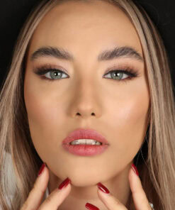 خرید لنز طوسی سبز دور دار Afrodisiaq