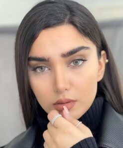 خرید لنز طوسی سبز دور دار Alamanda