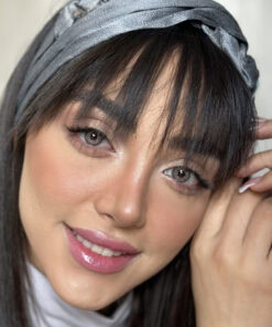 خرید لنز طوسی عسلی دور دار Almond Honey