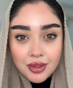 خرید لنز عسلی دور دار Rose