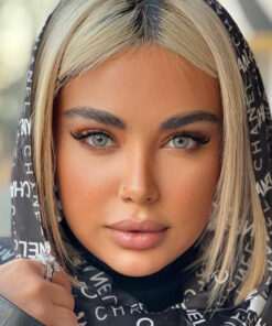 خرید لنز سبز عسلی دور دار Aurora Assos