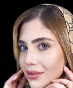 خرید لنز طوسی عسلی دور دار Efsane