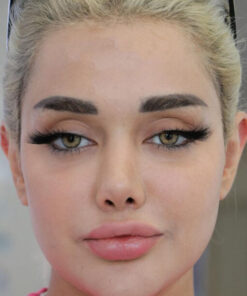 خرید لنز سبز عسلی دور دار Smokey