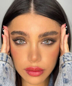 خرید لنز طوسی عسلی دور دار Deep Gray