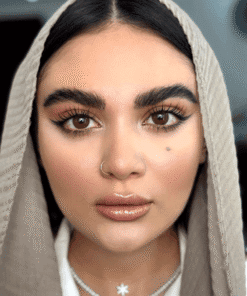 خرید لنز عسلی تیره دور دار Natural Hazel