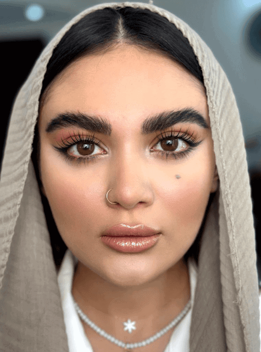 خرید لنز عسلی تیره دور دار Natural Hazel