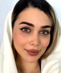 خرید لنز عسلی دور دار Latina