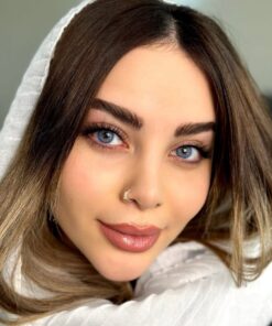 خرید لنز آبی بدون دور Lotus