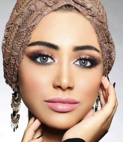 لنز آبی دور دار Blue