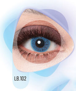 خرید لنز طوسی آبی بدون دور LB102